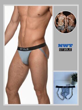 ST33LE - Low Rise Jockstrap - Silver Gray (M)